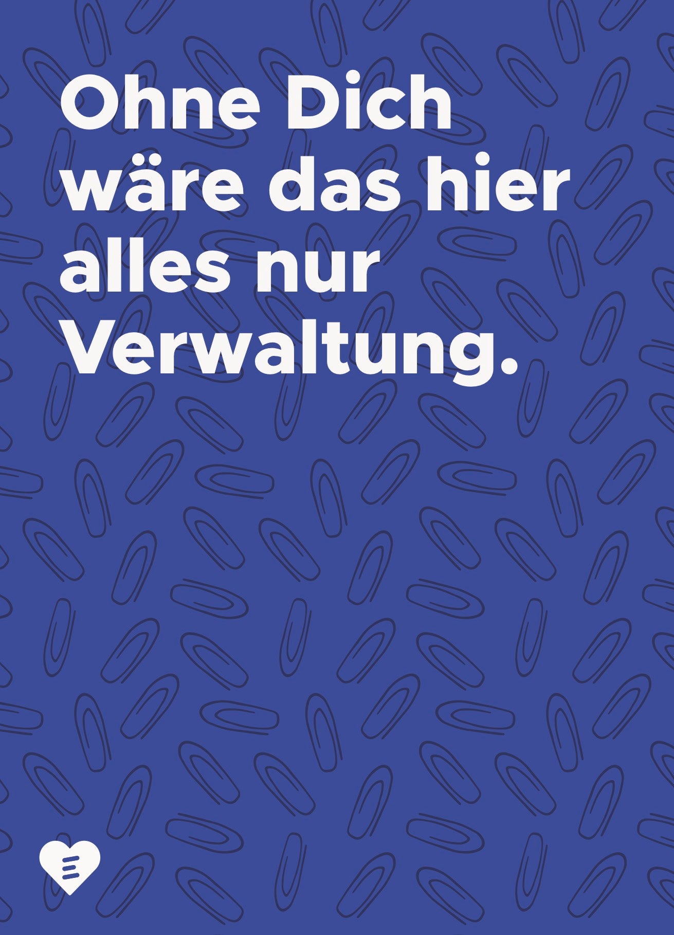 Postkarte „Ohne dich"