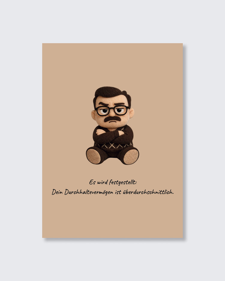 Postkarte „Bernd stellt fest"
