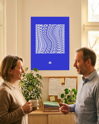 Poster "Ziemlich Zuständig" | Blau-Weiß