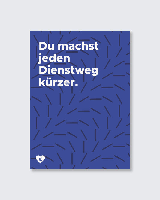 Postkarte „Kurzer Dienstweg"