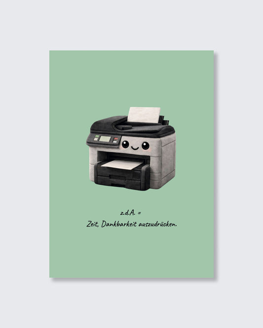 Postkarte „Printi"