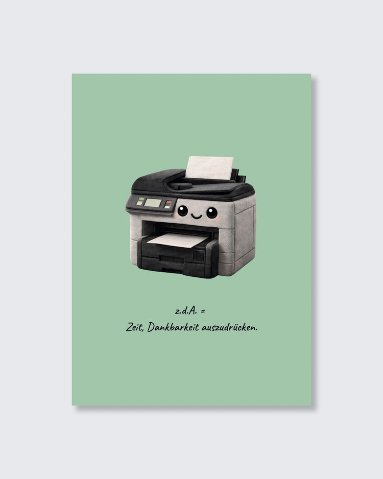 Postkarte „Printi"