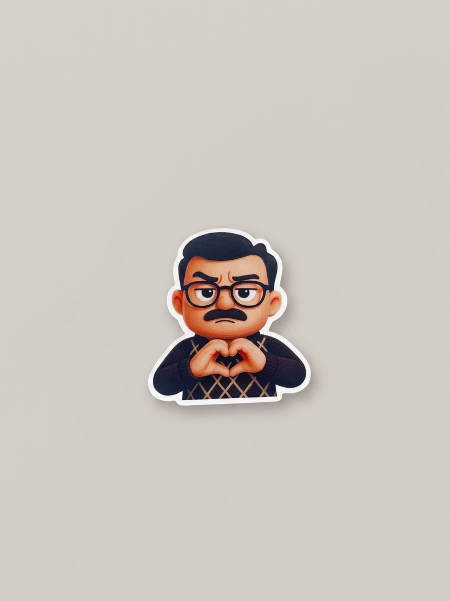 Behördenbernd Sticker "Herz" (5 x 5 cm)