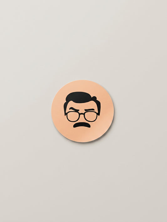 Behördenbernd Sticker "Minimal" (umrandet, 5 cm)
