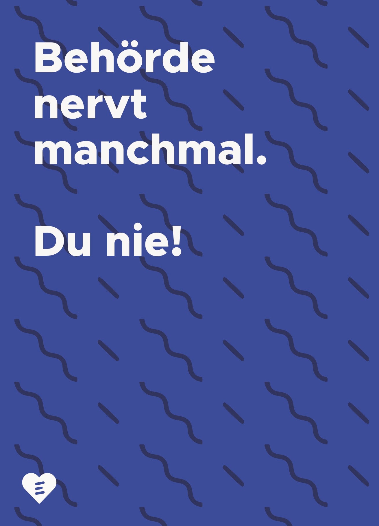 Postkarte „Behörde nervt manchmal"