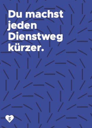 Postkarte „Kurzer Dienstweg"