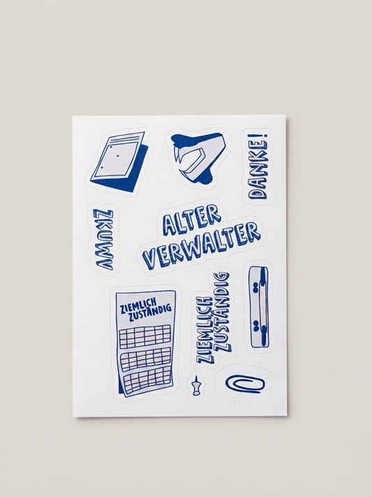Alter Verwalter Sticker-Set (10 Motive, A6-Bogen)