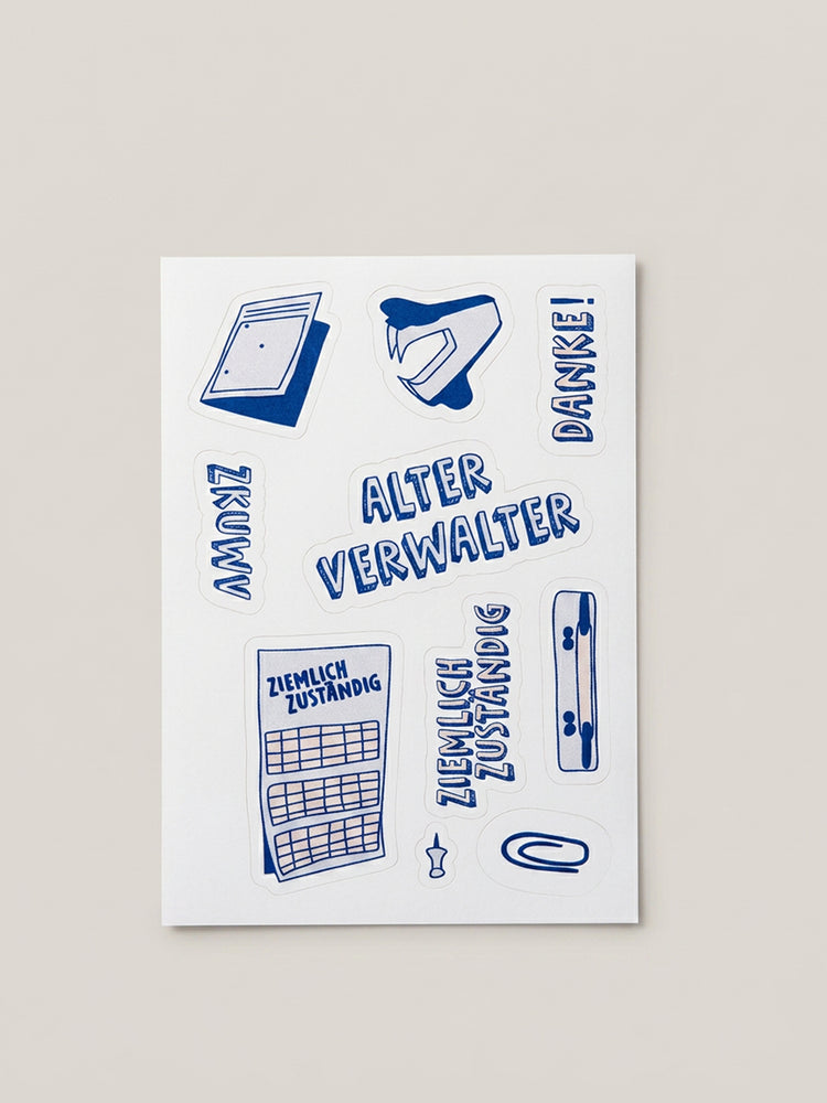 Alter Verwalter Sticker-Set (10 Motive, A6-Bogen)